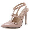 New 2107 Hot Women Pumps Ladies Sexy Pointed Toe High Heels Fashion Buckle Studded Stiletto High Heel Sandals Shoes Large Size