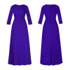 New 2018 Women Vintage Long Sleeve Long Dress Ladies Evening Party Long Maxi Dress