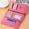 CUIKCA New Fashion Brand Wallet Women Wallet Coin Zipper Ultrathin Long Wallet Purse Retro Nubuck Leather ID &amp; Card Holder 1380