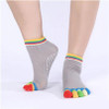 CUHAKCI Women Socks Colorful Cotton Socks Non Slip Unisex Printed Letter Massage Toe Dance Sportswear Colorful Adult Socks