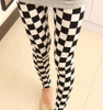 CUHAKCI 2017 Fashion Design Leggins Women Grid Leggings Floral Patterned Letter Print Leggins Female Cross Skull Stripe Leggings