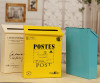 Cube Large iron storage box Vintage Wall Hanging Box Sundries Holder Retro Letter Mail-box Cabinet organizer Home Decoration box
