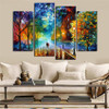Cuadros Decoracion Walking In The Quiet Street Canvas Printings For Living Room  4Pcs Wall Painting Modern Arts cuadros modernos