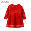 Christmas dress New Baby Girls Winter Dress vestido infantil baby christmas dress long sleeve red dress Girls Winter clothes