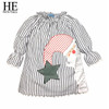 Christmas Dress Girl Long Sleeve Red/white Wedding Princess Dress Santa Claus Kids Girls Clothes New Year Children Dresses 2017