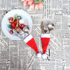 Christmas Decorative tableware Knife Fork Set Christmas Hat Storage Tool