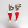Christmas Decorative tableware Knife Fork Set Christmas Hat Storage Tool
