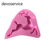 Christmas Deer 3D Silicone Molds Fondant Cake Decorations Kitchen Baking Tools Cake Soap Gumpaste Chocolate Candy Clay Moulds