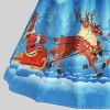 Christmas Carriage Printed Vintage Dress Women 2017 Snowman Printed Christmas Party Dress Fashion Christmas Elk Dress Vestidos
