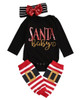 Christmas Baby Boys Girls Romper Jumpsuit + Pants Clothes Outfits 3 Sets Xmas baby rompers set newborn baby clothes 2016 New