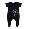Christmas Baby 2018 Autumn Newborn Baby Clothes Rabbit Long Sleeve Baby Boy Girl Clothes Black Rompers Body Clothes Newborn