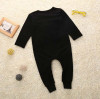 Christmas Baby 2018 Autumn Newborn Baby Clothes Rabbit Long Sleeve Baby Boy Girl Clothes Black Rompers Body Clothes Newborn