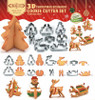 Christmas 3D Stainless Steel Cookie Cutter Xmas tree Metal Cookies Biscuit Mold Fondant Cake Decorating Tools baking tool C0105