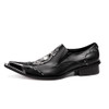 Christia Bella New Black Men Handmade Loafers with Dragon Embroidery USA Style Fashion Party and Banquet Men's Flat Plus Size 47