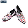 Christia Bella Brand Designer New High-end Graffiti Printing Men Shoes Luxury Fashion Men Loafers Men's Flats Size Plus Size 47