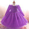 Christening Elegant Princess Wedding Dress for Girls Clothes Girl Dresses Winter Children Clothing Pageant Kids Girl Paty Dress