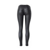 ChoosyVirgo Black woman PU Leather Skinny Pants Female sexy low waist Faux Leather Trousers pencil pants