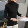 Chompas de mujer para el invierno 2017 Autumn Women Knitted Sweaters and Pullovers Turtleneck Long Sleeve Solid Trui dames
