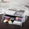 CHOICEFUN Office Container Storage Box 3 Drawers Acrylic Plastic Office Desk Organizer SF-1005-1