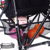 Baby Stroller Black Hanging Safe Mesh Bag Trolley Car Storage Basket Net
