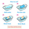 Baby Shower Portable Air Cushion Bed Babies Infant Baby Bath Pad Non-Slip Bathtub Mat NewBorn Safety Security Bath Seat Support