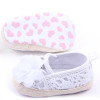 Baby Shoes First Walker Pink White Cotton Floral Soft Sole Baby Pre-walker Shoes
