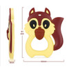 Baby Safety Silicon Squirrel Teether Toys Food Grade Strengthening Tooth Training Baby Dental Care Cartoon Baby Teething Toys