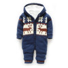 Baby Rompers Winter Thick Climbing Clothes Newborn Boys Girls Warm Romper Knitted Sweater Christmas Deer Hooded Outwear CL0491