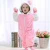 Baby rompers hello kitty girls clothes new born baby Cartoon pajamas warm winter animal Pajamas roupas de bebe recem nascido YJY