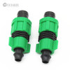 MUCIAKIE 2PCS By-pass Adaptors with Double Locks DN16 Connector for Drip Tape &amp; PE PVC Pipe Garden Irrigation Fittings