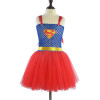 MUABABY Girls Wonder Woman Tutu Dress Kids Cosplay Costume Baby Dress Up Party Supply Girl Superhero Halloween Birthday Gift