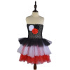 MUABABY Girls Wonder Woman Tutu Dress Kids Cosplay Costume Baby Dress Up Party Supply Girl Superhero Halloween Birthday Gift