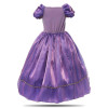 MUABABY Girls Princess Rapunzel Dress Costume Children Deluxe Tangled Dress up Clothing Kids Girl Part Dress Halloween Birthday