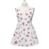 MUABABY 2-7T Girl Dress Baby Kids Summer Flower Cherry Backless Sundress Girl Cotton Sleeveless Princess Beach Casual Dresses