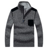 Mu Yuan Yang Sweaters 2017 Autumn And Winter Casual Knitwear Male Pullovers Half Turtleneck Men's Sweaters Wool Blending Sweater