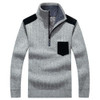 Mu Yuan Yang Sweaters 2017 Autumn And Winter Casual Knitwear Male Pullovers Half Turtleneck Men's Sweaters Wool Blending Sweater