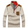 Mu Yuan Yang Sweaters 2017 Autumn And Winter Casual Knitwear Male Pullovers Half Turtleneck Men's Sweaters Wool Blending Sweater