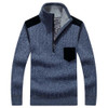 Mu Yuan Yang Sweaters 2017 Autumn And Winter Casual Knitwear Male Pullovers Half Turtleneck Men's Sweaters Wool Blending Sweater