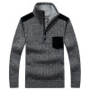 Mu Yuan Yang Sweaters 2017 Autumn And Winter Casual Knitwear Male Pullovers Half Turtleneck Men's Sweaters Wool Blending Sweater
