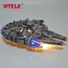 MTELE Led Light Building Blocks Set For Star Wars The Force Awakens Millennium Falcon Model Compatible with LEGO 10185