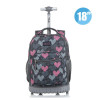 MSMO Rolling Backpack Children Trolley School Bags Laptop 18 Inch Multifunction Wheeled Bookbag Travel Bag for Kids and Students