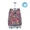 MSMO Rolling Backpack Children Trolley School Bags Laptop 18 Inch Multifunction Wheeled Bookbag Travel Bag for Kids and Students