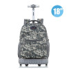 MSMO Rolling Backpack Children Trolley School Bags Laptop 18 Inch Multifunction Wheeled Bookbag Travel Bag for Kids and Students
