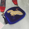 MSMO new ethnic bag crane embroidered folk style felt handbag vogue female bag Bohemia shoulder crossbody bags mini tassel bags