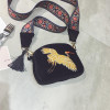 MSMO new ethnic bag crane embroidered folk style felt handbag vogue female bag Bohemia shoulder crossbody bags mini tassel bags