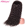 Mslynn 6"x12" Brazilian Water Wave Lace Front Human Hair Wigs With Baby Hair 150% Gluless Non-Remy Hair Wig For Black Women