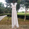 Mryarce Delicate Lace Romatic Bohemian Wedding Dresses Keyhole Back Bridal Dress With Cap Sleeves robe de mariage 2018