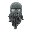 Mr.Kooky Handmade Funny Tentacle Octopus Hat Crochet Cthulhu Beard Beanie Men's Women's Knit Wind Mask Cap Halloween Animal Gift