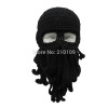 Mr.Kooky Handmade Funny Tentacle Octopus Hat Crochet Cthulhu Beard Beanie Men's Women's Knit Wind Mask Cap Halloween Animal Gift