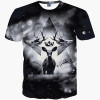 Mr.1991INC Newest Men/women 3d t-shirt short sleeve summer t shirt print cat horse scenery space galaxy t-shirt tops tees